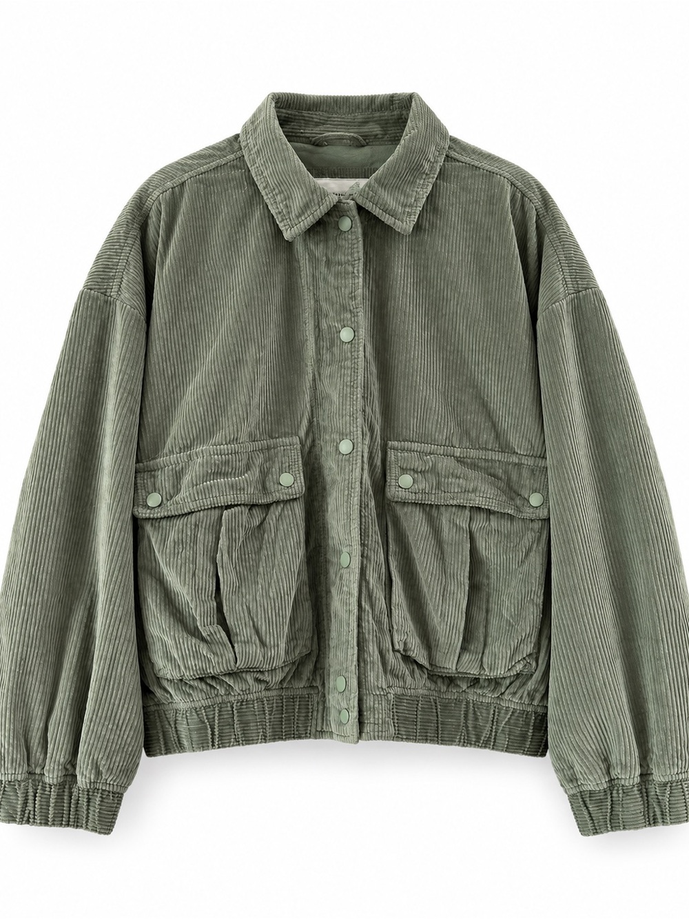 American Eagle Outfitters Olive Green Corduroy Utility Jacket